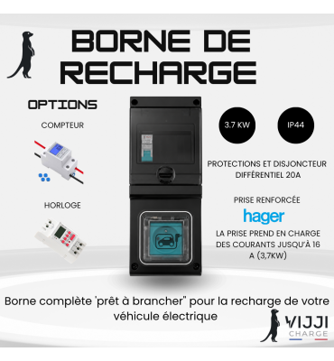 Borne de recharge équipée...